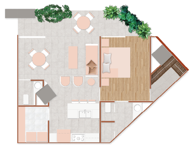 Plano Departamento Tipo E